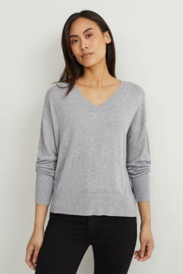 Feinstrick-Pullover