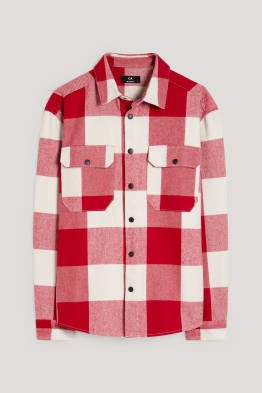 Shirt - relaxed fit - kent collar - check