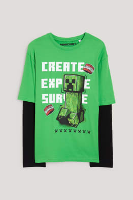 Minecraft - haut à manches longues - look 2-en-1