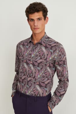Businesshemd - Slim Fit - Cutaway - bügelleicht