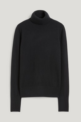 Pull à col roulé en cachemire