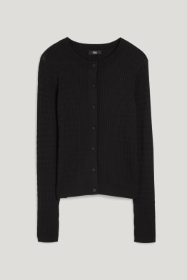 Gilet en maille - motif tressé