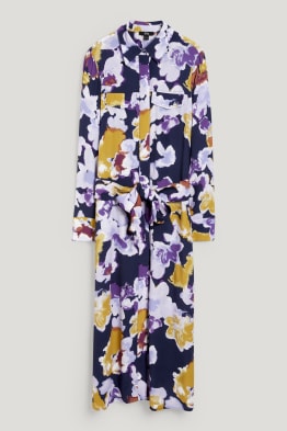 Vestido camisero - de flores