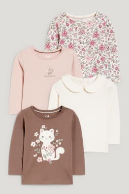 Multipack 4er - Baby-Langarmshirt