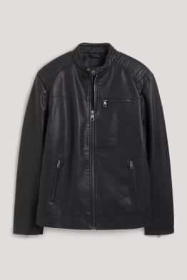 Bikerjacke - Lederimitat
