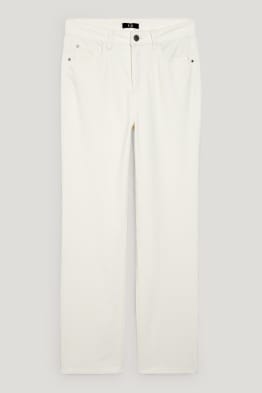 Pantalon de velours - high waist - straight fit