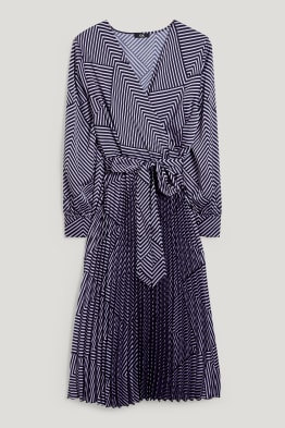 Robe croisée - plissée