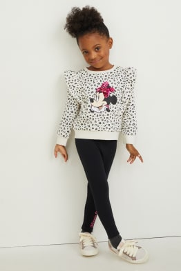 Minnie - set - felpa e leggings termici - 2 pezzi