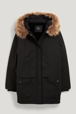 CLOCKHOUSE - parka à capuche et garniture de fausse fourrure - hiver
