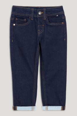 Slim jeans - ciepłe dżinsy - jog denim