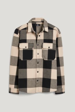 Overhemd - relaxed fit - kent - geruit