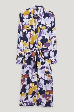 Robe-chemisier - motif floral