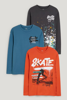 Pack de 3 - camisetas de manga larga