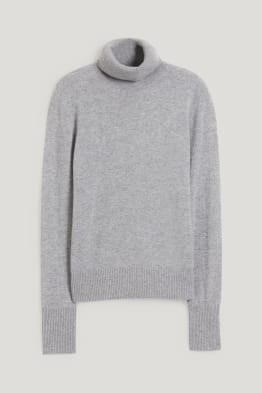 Maglione di cashmere con collo a dolcevita