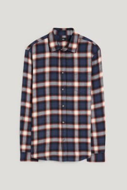Overhemd - regular fit - kent - geruit