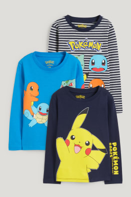 Lot de 3 - Pokémon - haut à manches longues