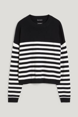 Kaschmir-Pullover - gestreift