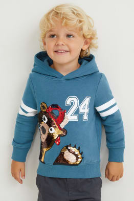 Sudadera con capucha - con brillos