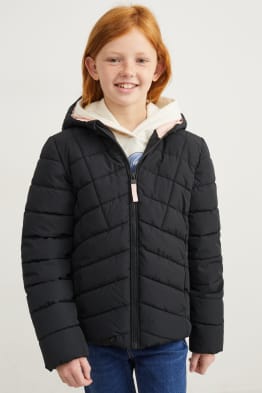 Steppjacke mit Kapuze