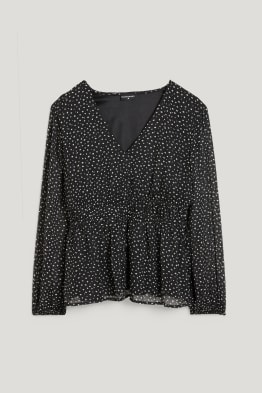 CLOCKHOUSE - blouse van chiffon - met stippen