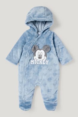 Pyjama velours rayé bleu marine Mickey bébé garçon 3 MOIS DISNEY by C&A