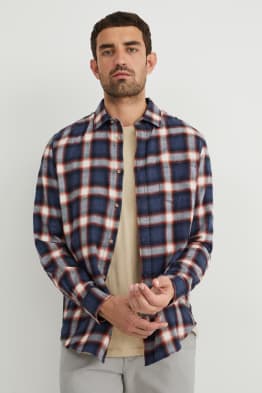 Overhemd - regular fit - kent - geruit
