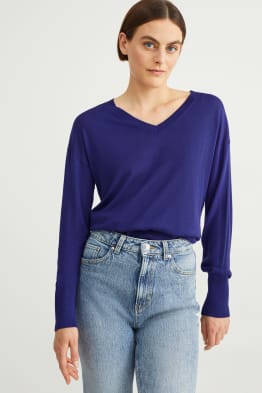 Feinstrick-Pullover