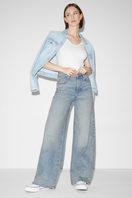CLOCKHOUSE - wide leg jeans - high waist
