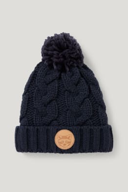 Knitted hat - cable knit pattern