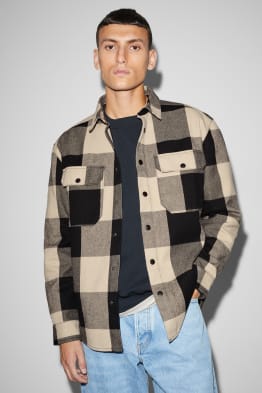 Overhemd - relaxed fit - kent - geruit