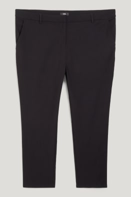 Cloth trousers - mid-rise waist - straight fit
