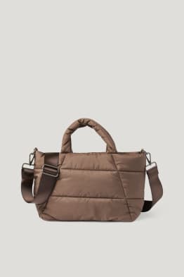 Shopper trapuntata con spallaccio staccabile
