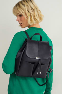 Backpack - faux leather