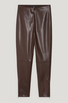 Leggings - Lederimitat