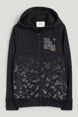 Sweat zippé à capuche