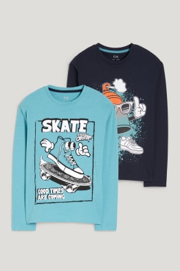 Pack de 2 - camisetas de manga larga