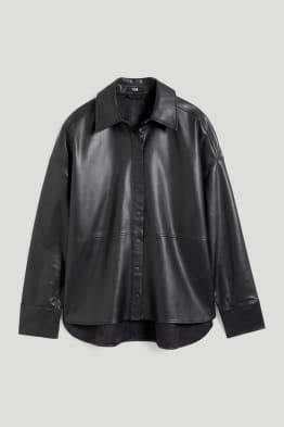 Brusa oversized - pell sintètica