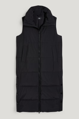 Long quilted gilet