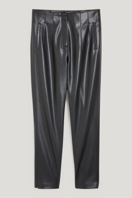 Pantalons - tapered fit - pell sintètica