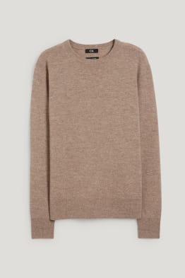 Maglione basic - misto lana con cashmere