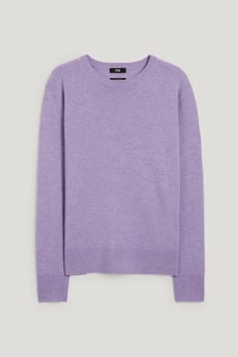 Basic-Pullover - Woll-Mix mit Kaschmir