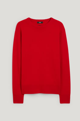 Maglione basic - misto lana con cashmere