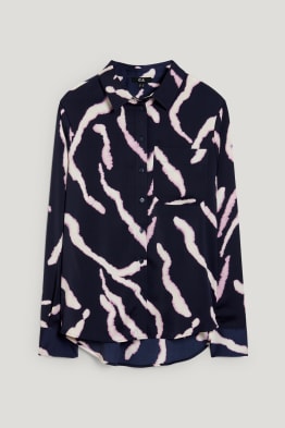 Blusa de raso - estampada