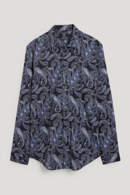 Chemise de bureau - slim fit - col cutaway - facile à repasser