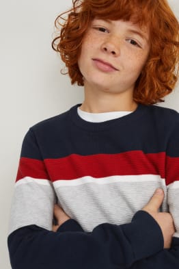 Pullover - gestreift