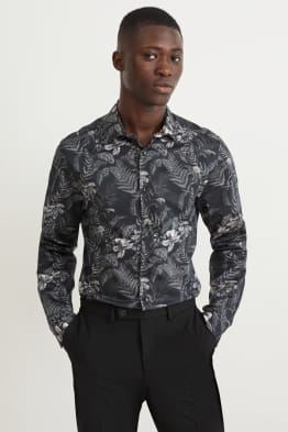 Businesshemd - Slim Fit - Cutaway - bügelleicht