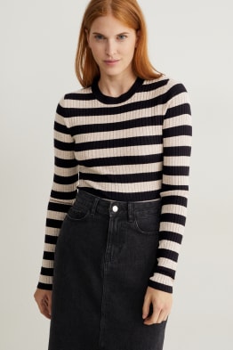 Pullover - gestreift