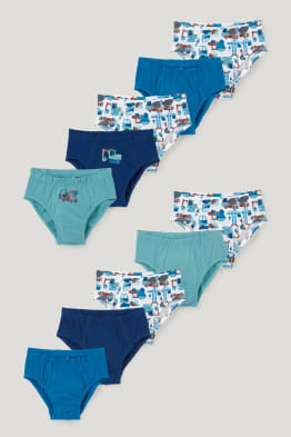 Lot de 10 - tractopelles - slips