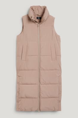 Long quilted gilet