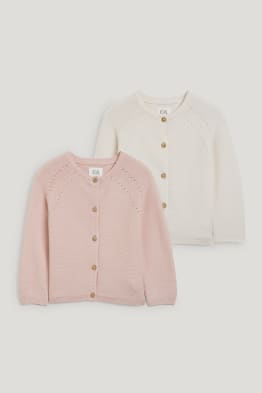 Lot de 2 - gilets de maille pour bébé